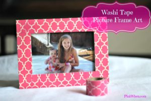 Washi Tape Picture Frame Art