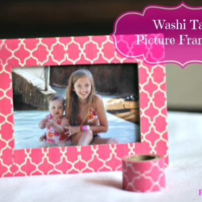 Washi Tape Picture Frame
