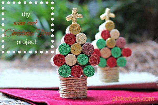 DIY WIne Cork Christmas Tree Craft