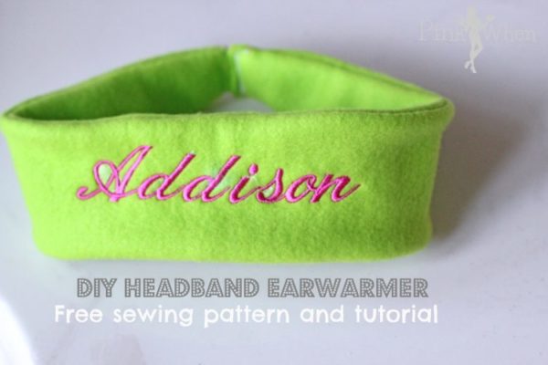 Cute and Quick Simple Sewing Pattern and Tutorial for a Headband Ear Warmer