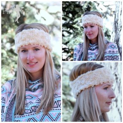 Quick and simple DIY Minky Ear Warmer Headband pattern and tutorial
