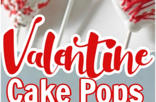 Valentine Cake Pops Pinnable image