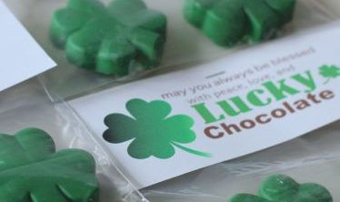 A Little Lucky Chocolate Shamrock and Free Printable Download