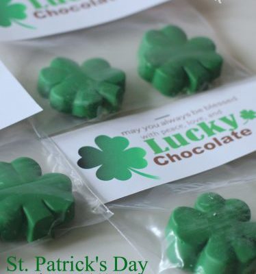 A  Little Lucky Chocolate Shamrock and Free Printable Download