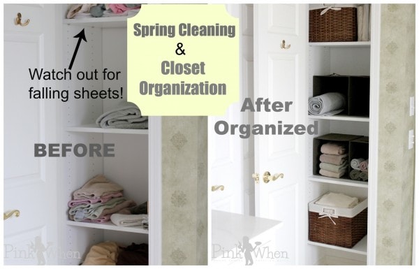 Spring Cleaning and Closet Organization - Before and After