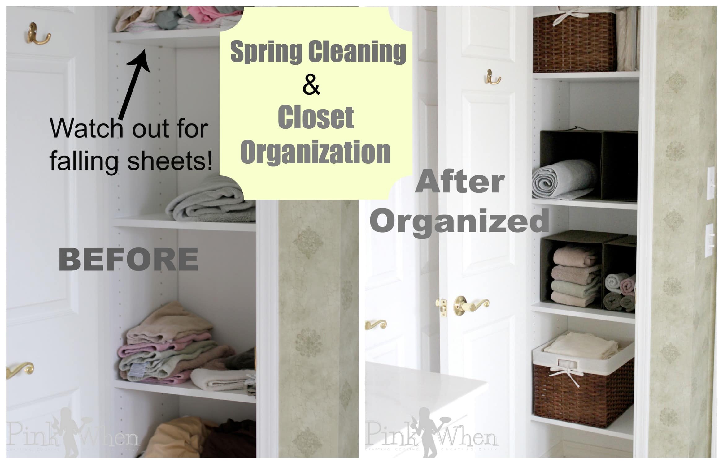 Spring Cleaning And Closet Organization Pinkwhen It S Also The Time For Spring Cleaning And Closet Organization Specifically Our Bathroom Linen