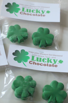 Lucky Chocolate Shamrock and Free Gift Printable