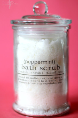 Peppermint Sugar Bath Scrub Recipe at PinkWhen.com