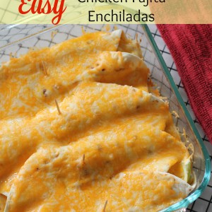 Easy Chicken Fajita Enchiladas Recipe