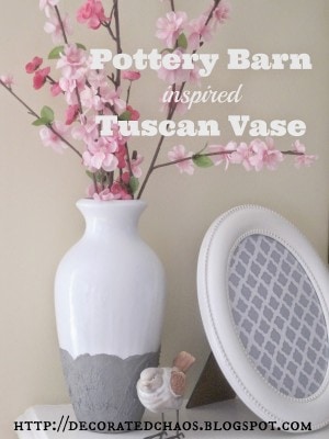pottery barn inspired vase