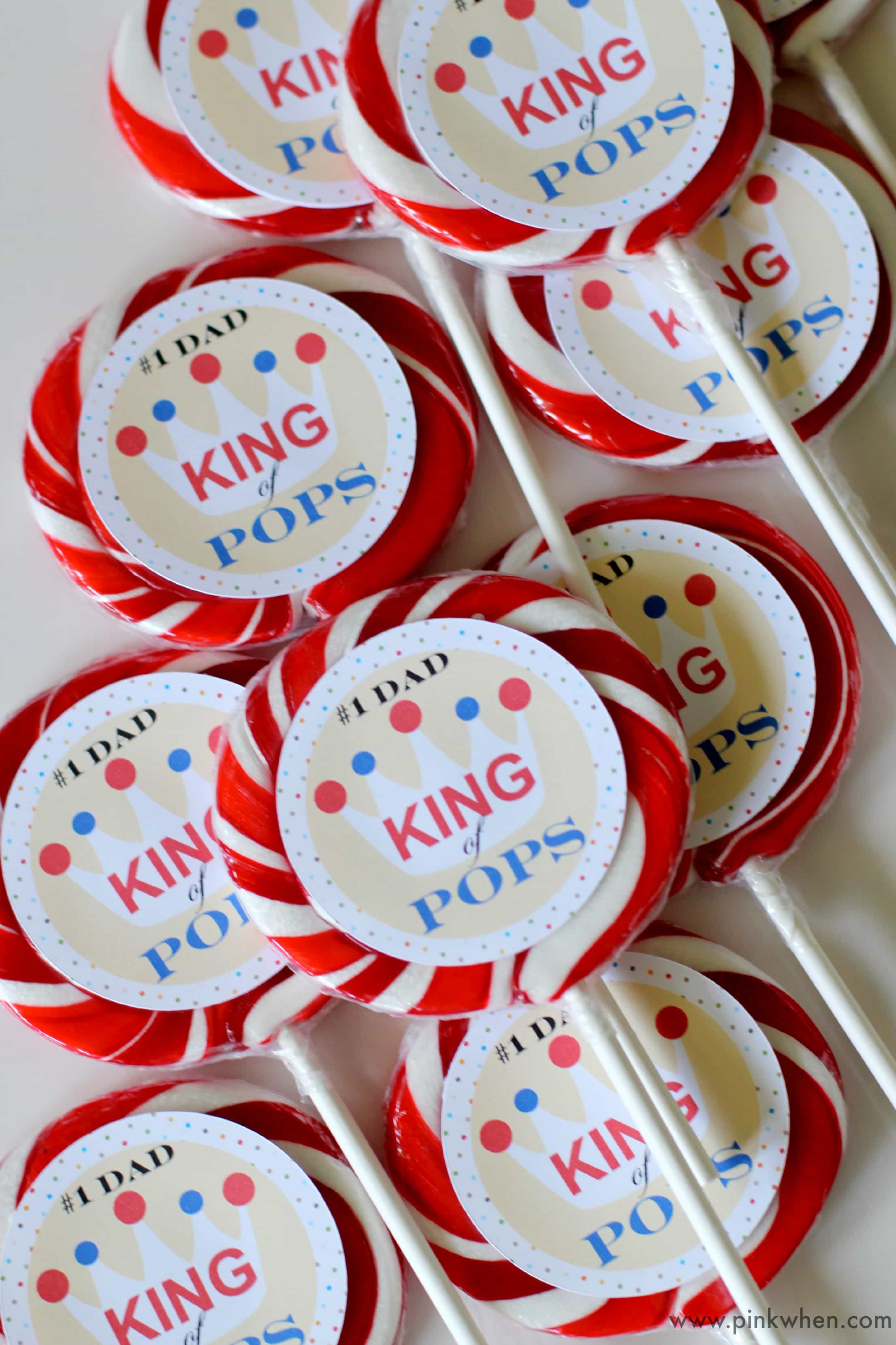 King of Pops - Father's Day Free Printable - PinkWhen