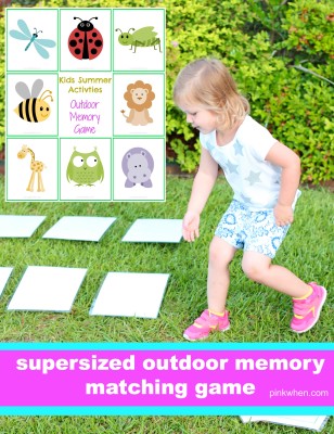 Supersized Outdoor Memory Game.