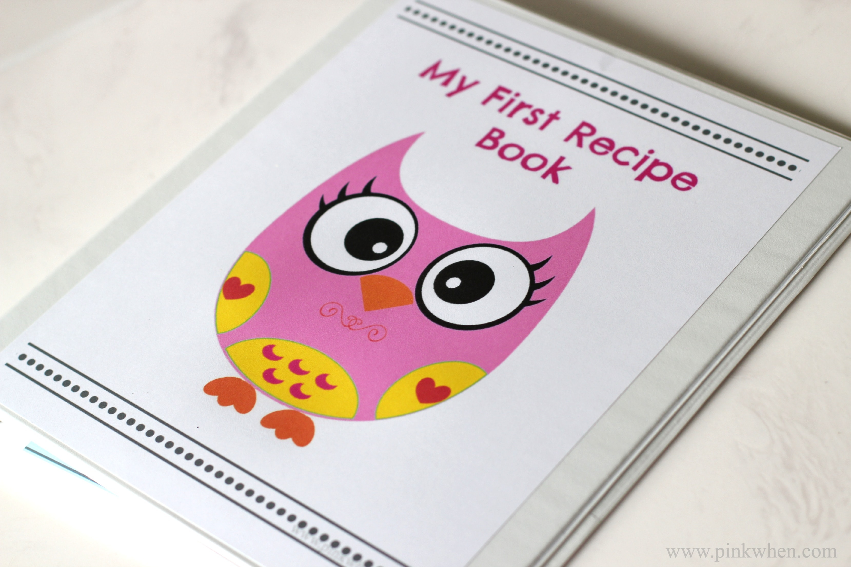 My First Recipe Book Series of Free Printables from PinkWhen.com