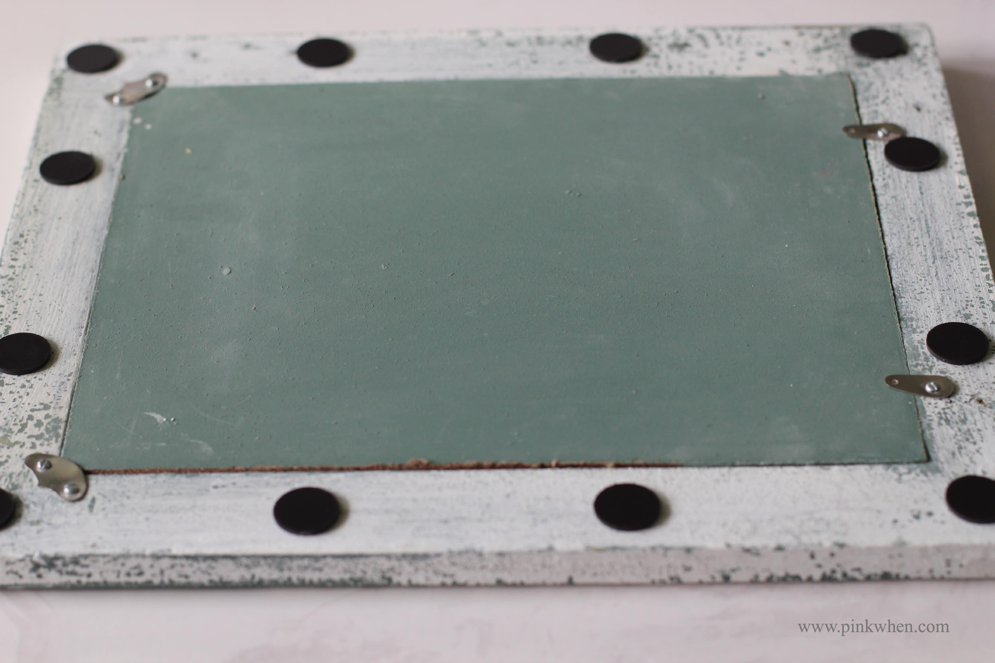 DIY Magnetic Framed Chalkboard