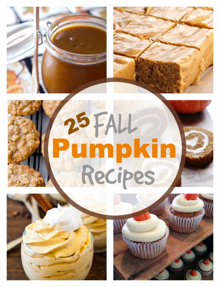 25 Fall Pumpkin Recipes via PinkWhen.com
