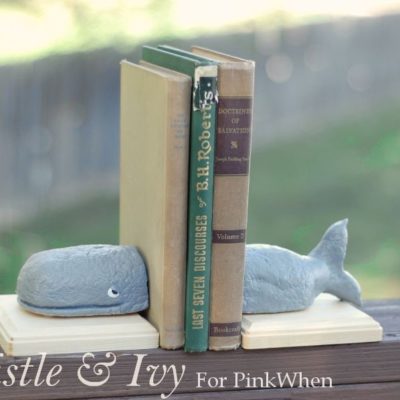 DIY Whale Bookends (Anthropology KnockOff)