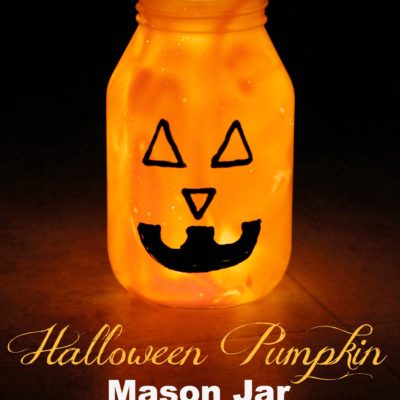 Pumpkin Mason Jar Luminary