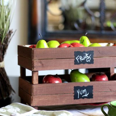 DIY Stackable Slatted Fruit Crates
