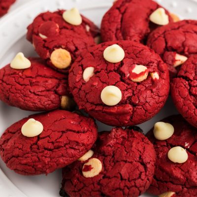 Red Velvet Cake Mix Cookies (Just 3 Ingredients!)