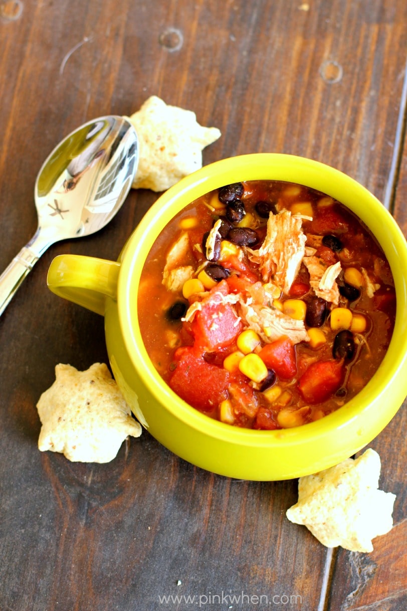 Slow Cooker Chicken Taco Soup Recipe