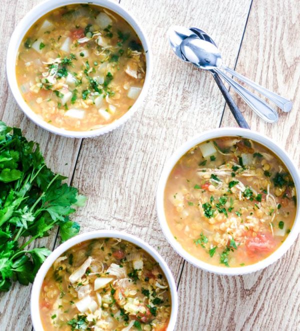 How to Make Red Lentil Soup with Chicken and Turnips PinkWhen