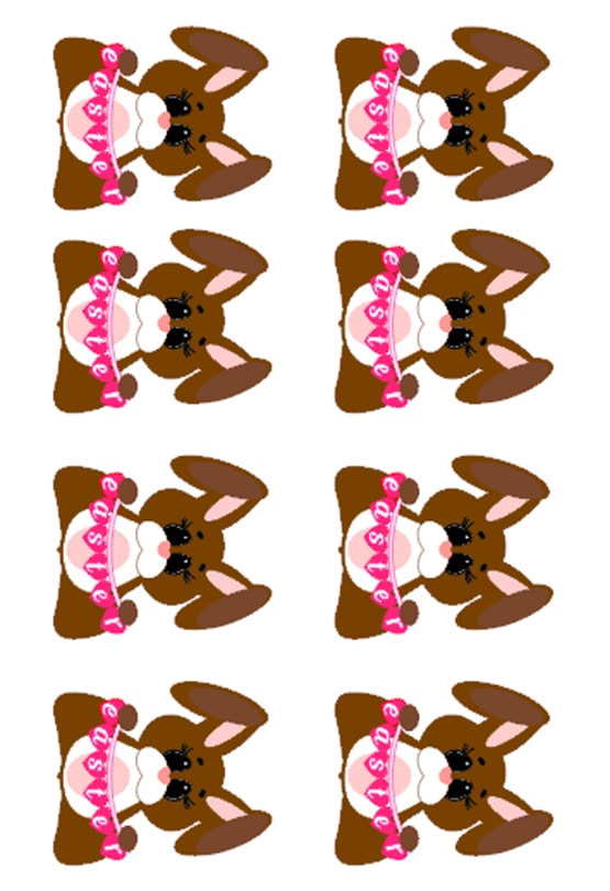 Easter Bunny Printable Topper