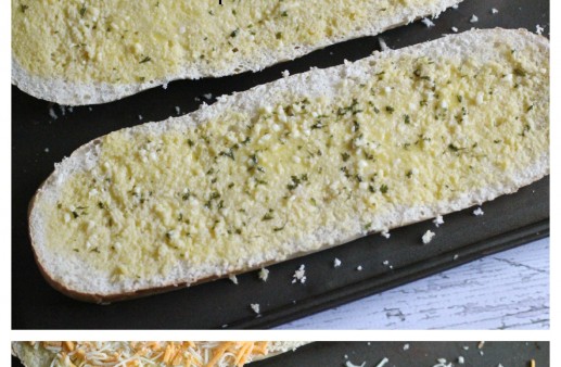 Easy Cheesy Garlic Bread @PinkWhen www.pinkwhen.com