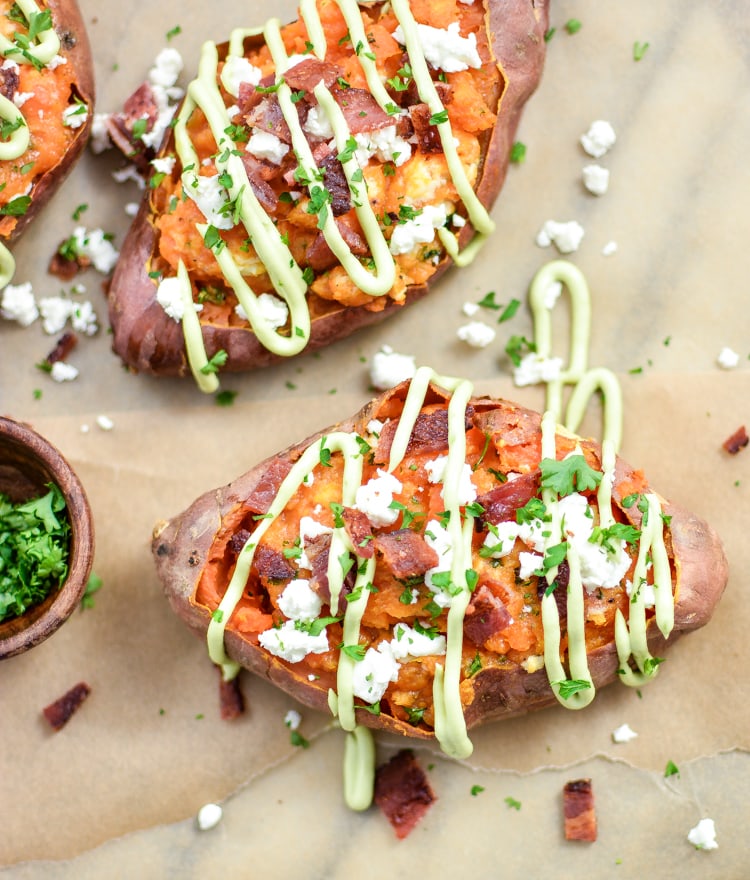Brown Butter Twice Baked Sweet Potatoes