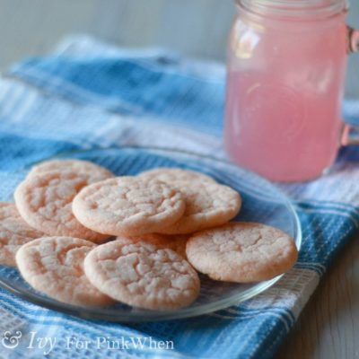 Pink Lemonade Crinkle Cookies