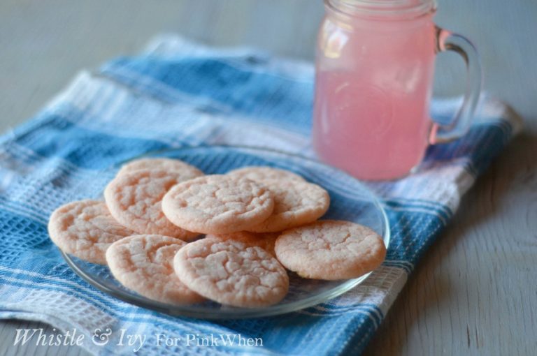 Pink Lemonade Crinkle Cookies