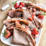 Strawberry Cheesecake Chocolate Crepes