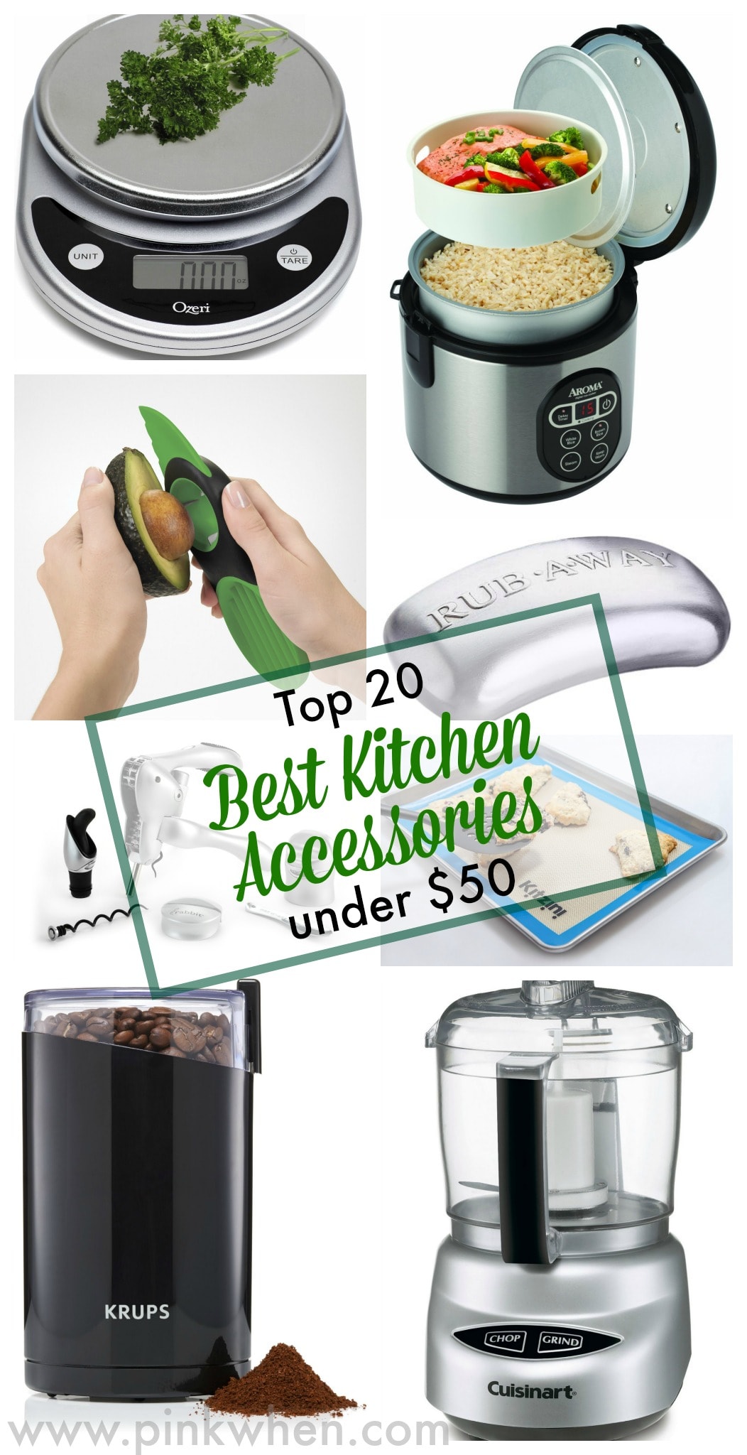 Top 20 Best Kitchen Accessories Under  via PinkWhen.com
