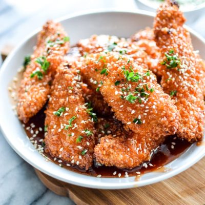 Sweet and Sticky Chicken Strips