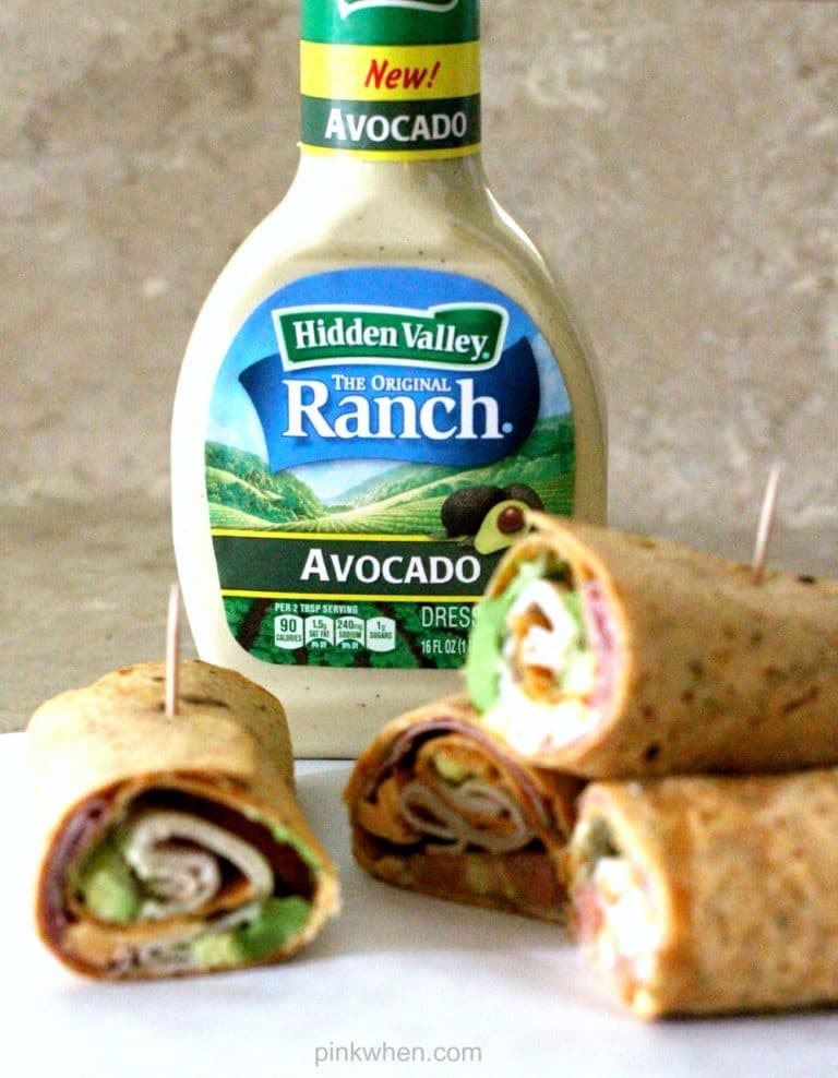 Avocado Ranch Turkey Tomato Cheese Wrap @PinkWhen