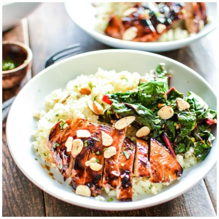 These barbecue chicken cauliflower couscous bowls are not only delicious, but healthy and easy to make! 