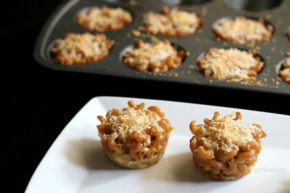 Homemade Macaroni and Cheese Muffin Cups | PinkWhen