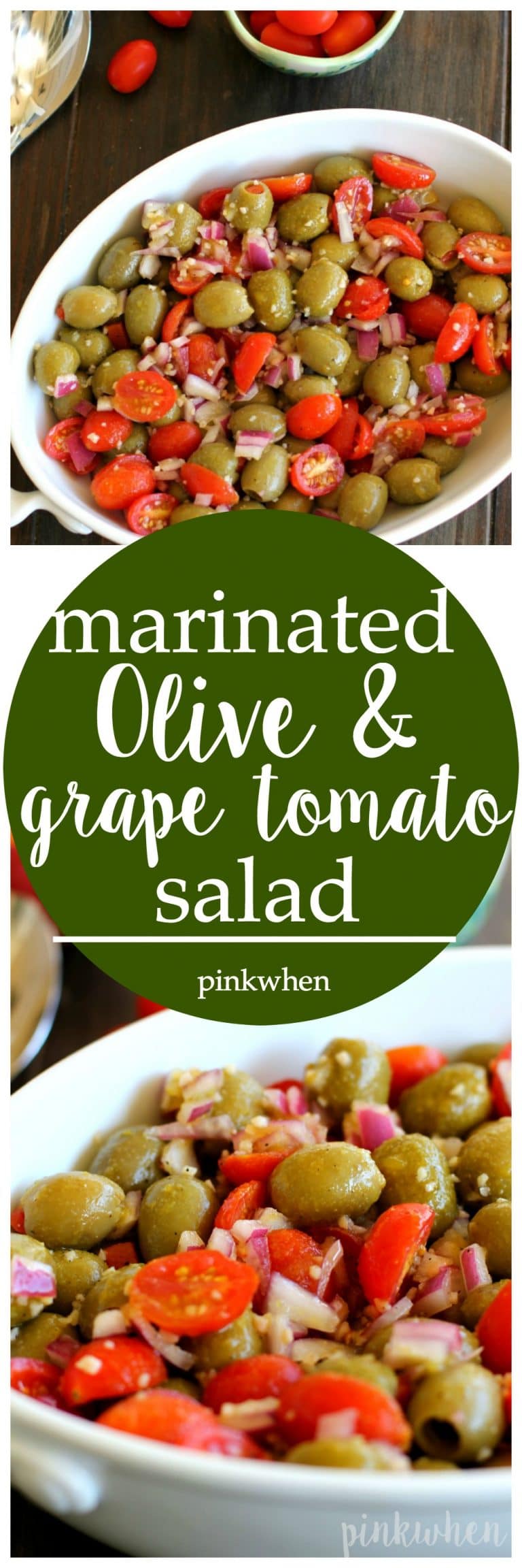 Marinated Olive and Grape Tomato Salad