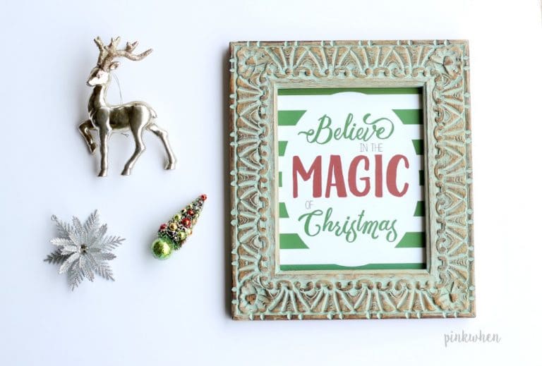 Believe in the Magic of Christmas - Printable - PinkWhen - Christmas Printable