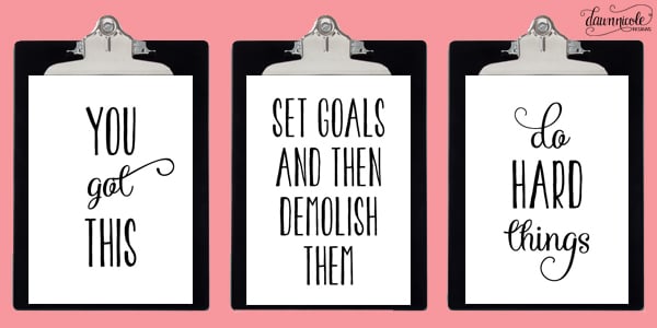 Daily Planner and Motivational Prints