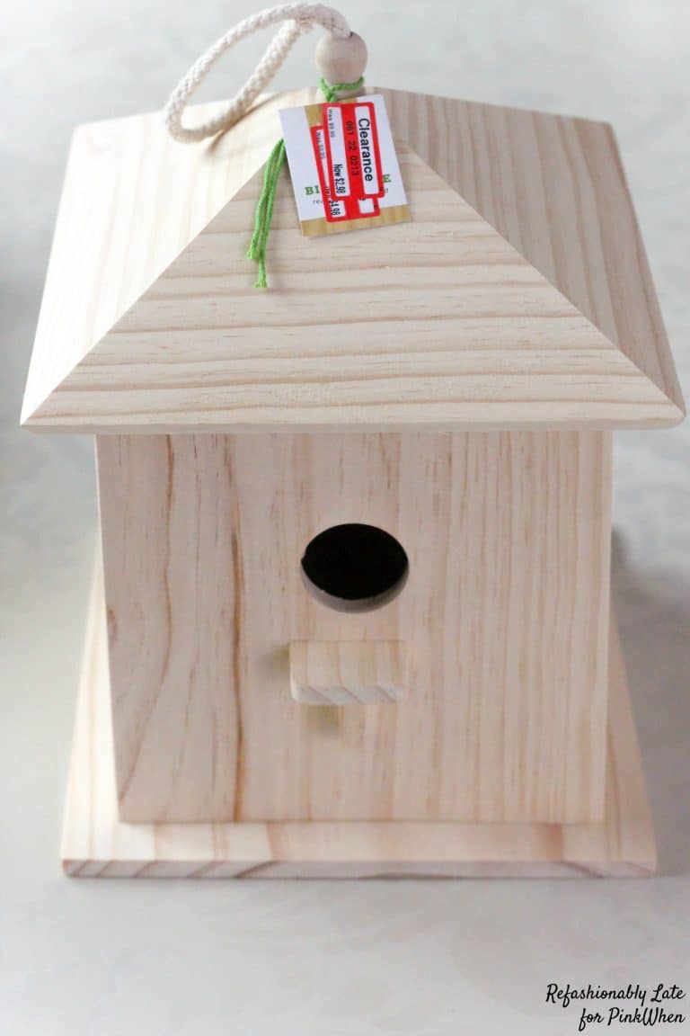 DIY Stenciled Bird House 