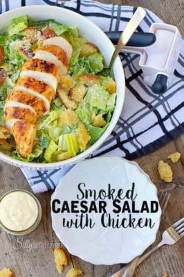 Smoked Caesar Salad with Chicken