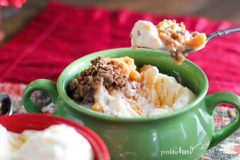 Pineapple Sweet Potato Casserole with Candied Pecans 