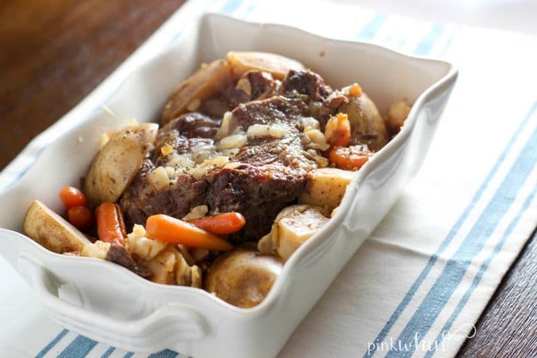 One of my favorite dinners, this Instant Pot Pressure Cooker Pot Roast recipe never gets old.