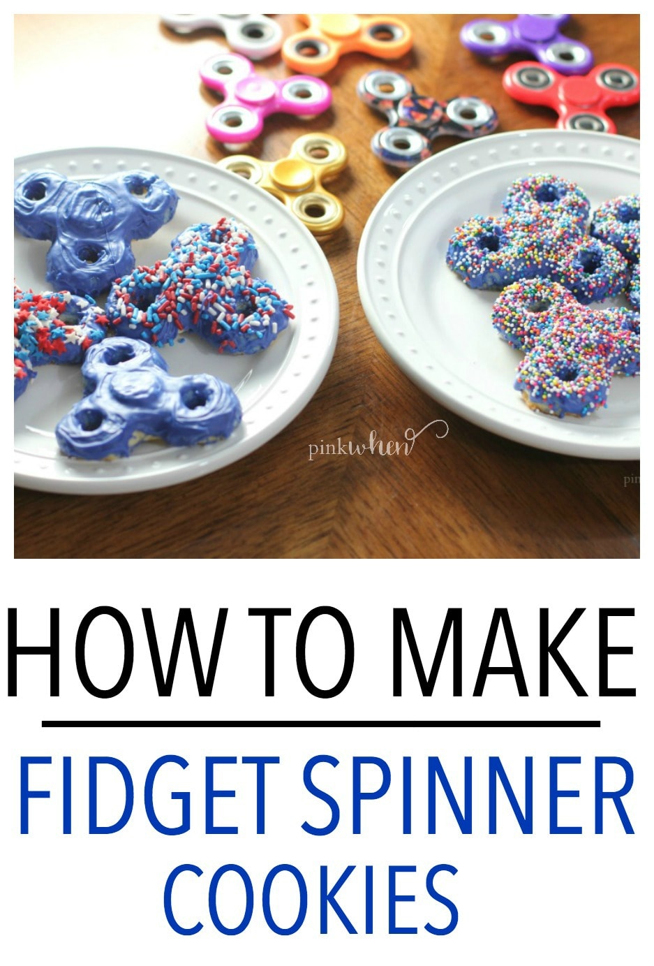 Learn how to make Fidget Spinner Cookies with this delicious sugar cookie recipe, including videos on how to make the cookie mold!