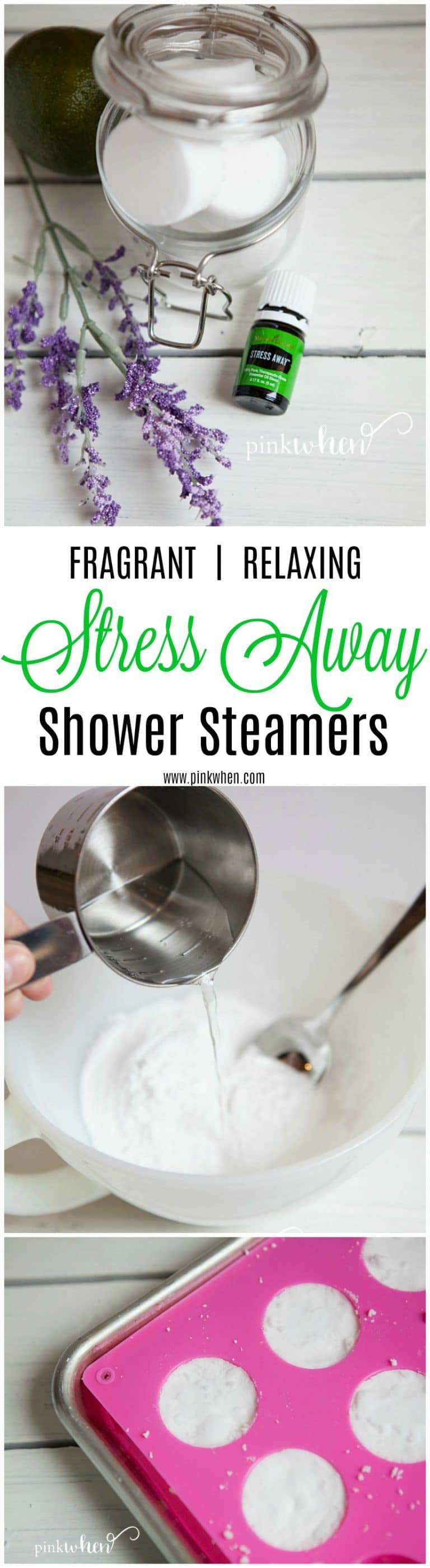 Let the stresses of life and your work week melt away as you enjoy the soothing and relaxing scent of Stress Away Shower Steamers.