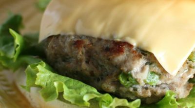 These Chicken Ranch Burgers are AMAZING. Read the secret to keep them from shrinking, and for keeping them moist!