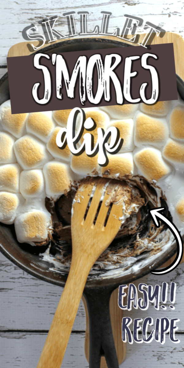 This skillet S'mores Dip is our new favorite way to make S'mores. It's quick and easy, and easily re-heatable. Dip with graham crackers, or even apple slices. It's our favorite dip for the summer!