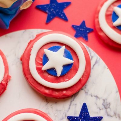 Captain America Shield Cookies