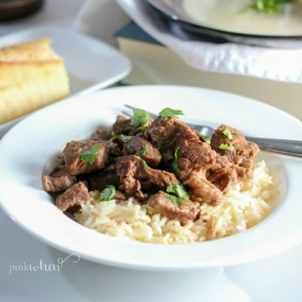 Instant Pot Beef Tips and Rice Recipe quick and easy with the most tender meat ever instantpotrecipes instantpot beeftips beeftipsandrice 7