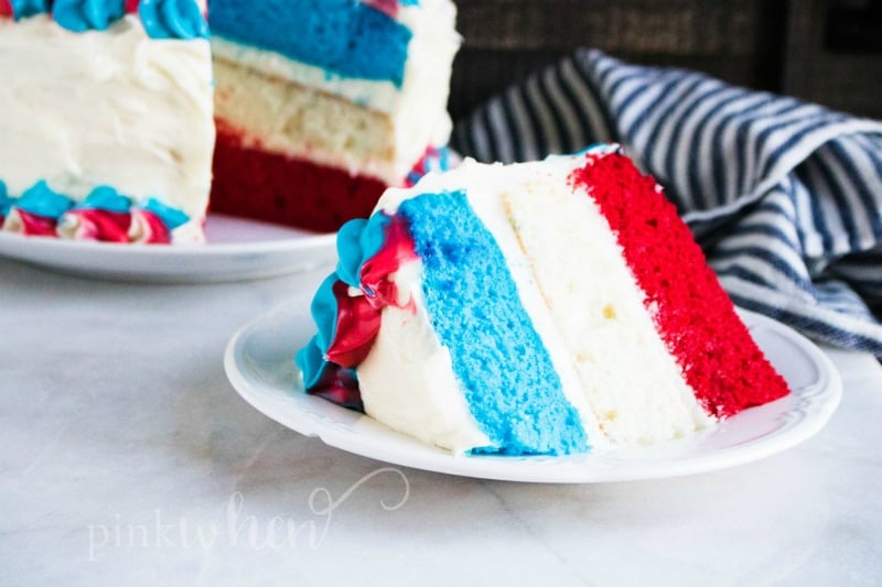 Red White Blue Layer Cake Recipe 3